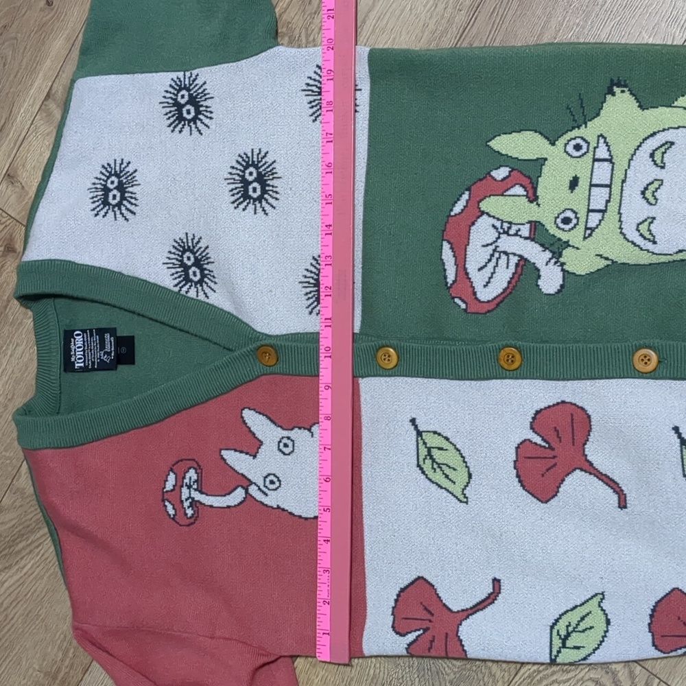 Studio Ghibli My Neighbor Totoro Panel Cardigan BoxLunch Excl XS - Picture 8 of 12
